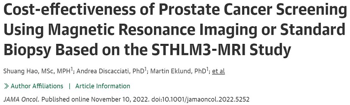 JAMA Oncol：采用MRI+活檢進行前列腺癌篩查的成本-效果比